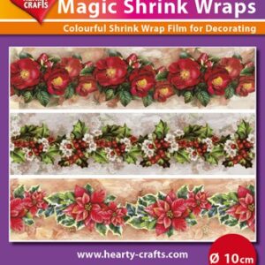 Magic Shrink Wrap –  X-mas Flowers- HC10-8850-12