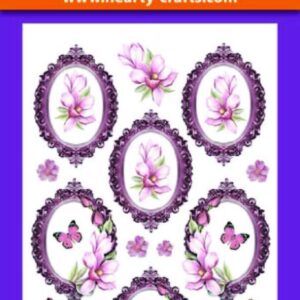 3D Relief Stickers A4 - Kaders met Rozen - HCRS11787-02