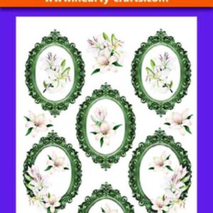 3D Relief Stickers A4 - Kaders met Rozen - HCRS11787-04