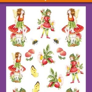 Relief Sticker  – Rode Fee op Paddenstoel -  HCRS11669-02
