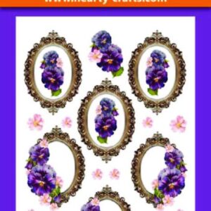 3D Relief Stickers A4 - Kaders met Rozen - HCRS11787-03
